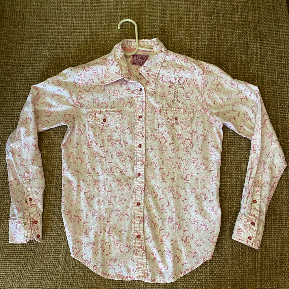Long Sleeve Cowgirl Hardware Western Shirt
